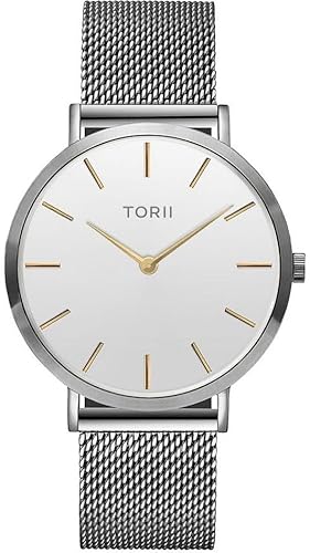 TORII Damenarmbanduhr S38SM.WG in klassischer silberner Mode von TORII