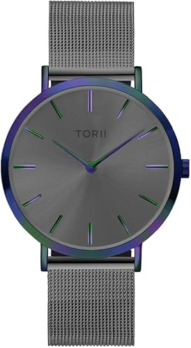 TORII Die Damen- oder Herrenuhr M38AS.AM in Grau ist EIN klassisches Modeaccessoire. von TORII