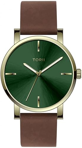 TORII Herrenuhr G45CL.F4 klassisch in Grün. von TORII
