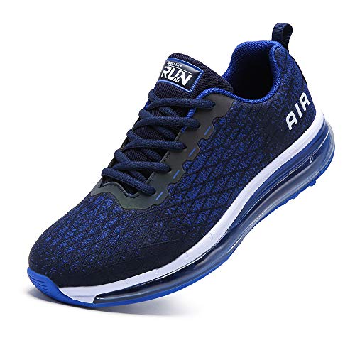 TORISKY Sneaker Herren Damen Sportschuhe Cushion Schuhe Laufschuhe Luftkissen Turnschuhe Fitness Gym Leichtes Bequem, Blau, Größe 41EU（8998-BL41） von TORISKY