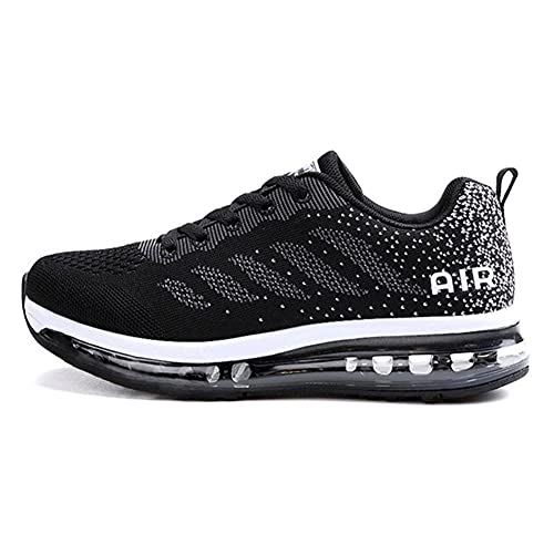 TORISKY Unisex Sportschuhe Herren Damen Laufschuhe mit Luftpolster Turnschuhe Sneakers Air Schuhe Trainer Leichte Profilsohle（833-BK35） von TORISKY