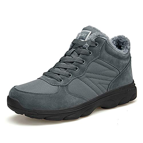 TORISKY Winterschuhe Herren Damen Schneestiefel Baumwollschuhe Winterstiefel Stiefeletten Warme Stiefel(6919-Grey45) von TORISKY