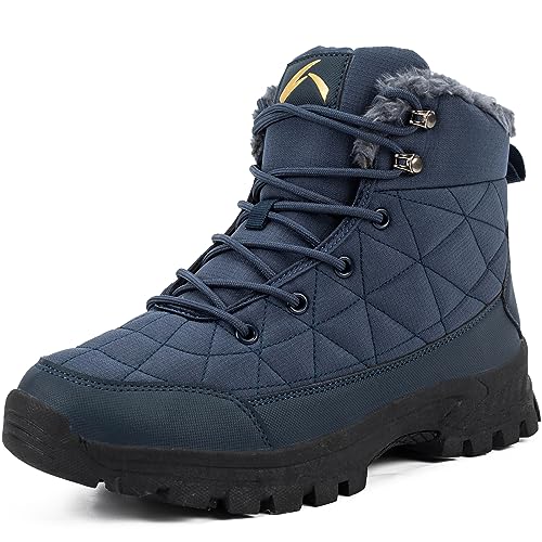 TORISKY Winterschuhe Herren Damen Schneestiefel Baumwollschuhe Winterstiefel Stiefeletten Warme Stiefel(T232-Blue 40EU) von TORISKY