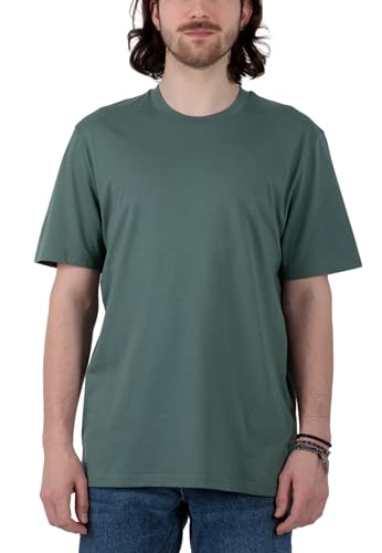 Herren Einfarbiges Premium T-Shirt aus 100% Bio Baumwolle (Gr. XS-3XL) mit Rundhals Ausschnitt und kurzen Ärmeln in gerader Passform, Green Bay, L von TORLAND
