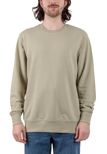 TORLAND Herren Einfarbiger Pullover aus Bio Baumwolle (Gr. XS-3XL) Sweatshirt in lässiger Passform Langarm, Sage, XL von TORLAND