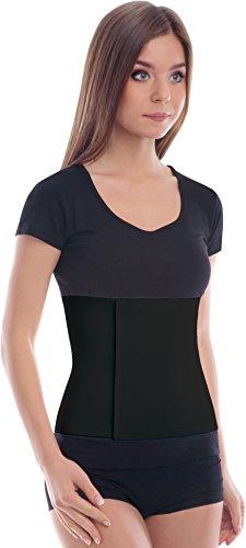 TOROS-GROUP Postpartum Gürtel/Postoperative Binder Bauch Band Baumwolleinsatz Elastische 24 cm X-Large Schwarz von TOROS-GROUP