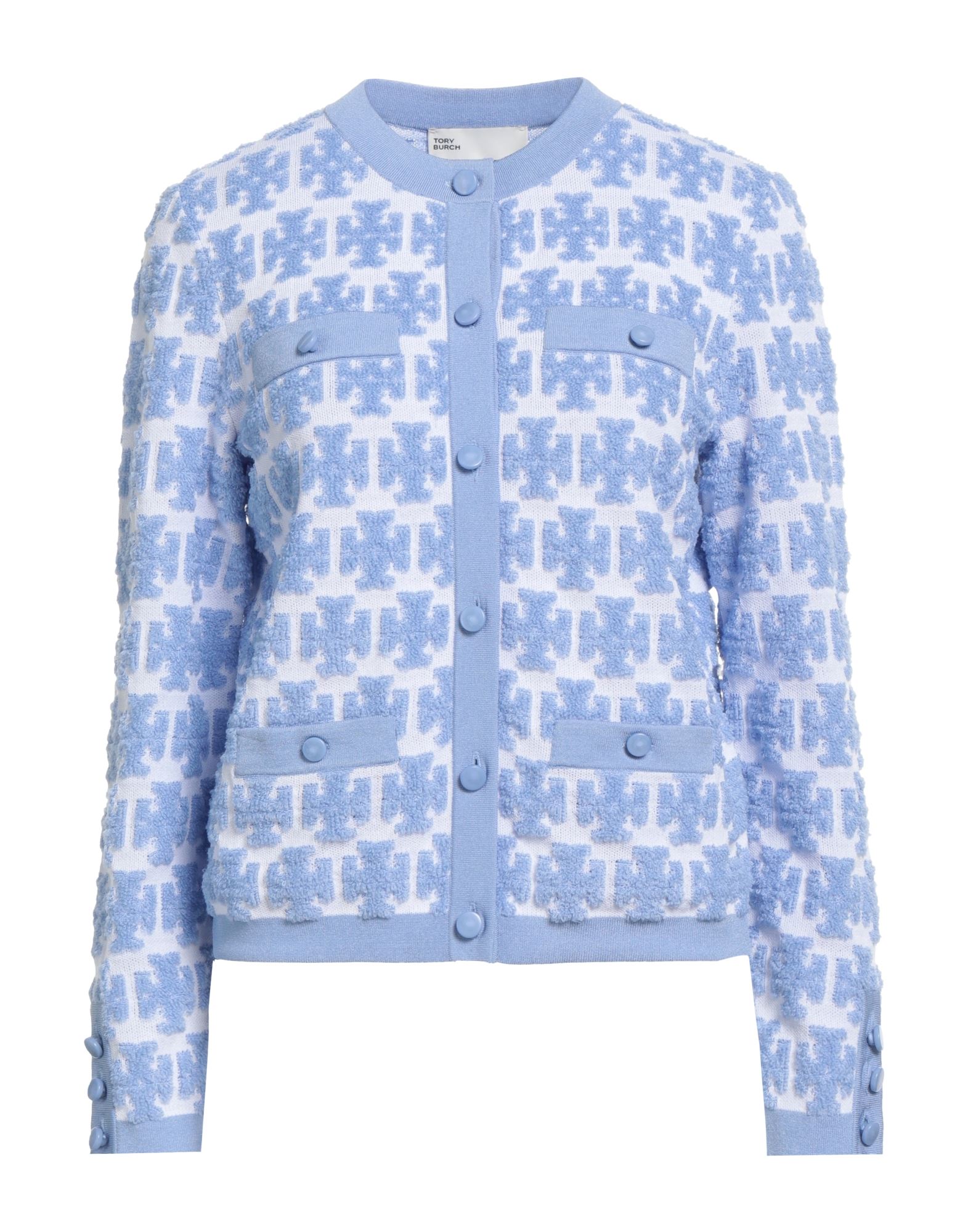 TORY BURCH Strickjacke Damen Hellblau TORY BURCH Strickjacke Damen Hellblau von TORY BURCH