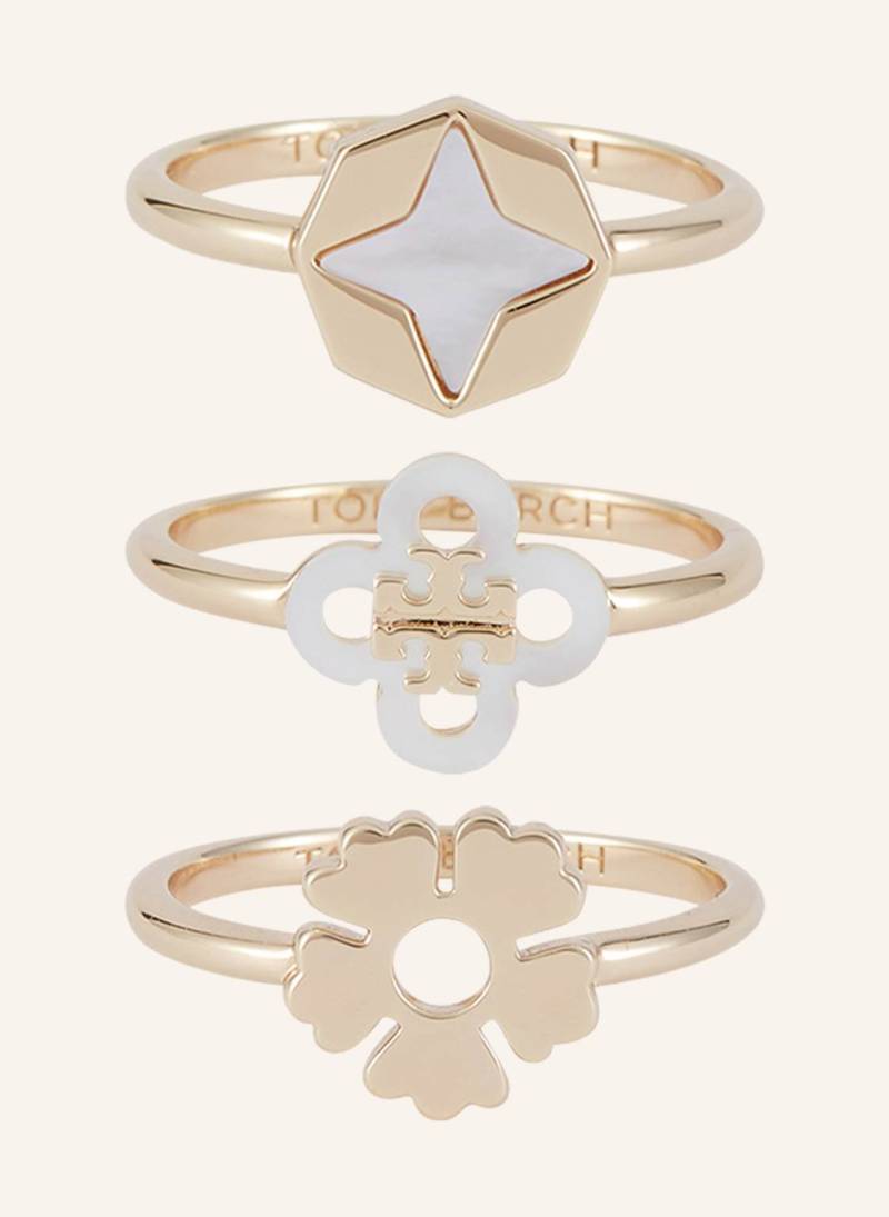 Tory Burch 3er-Set Ringe gold von TORY BURCH