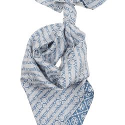 Tory Burch Blauer Seidenschal von TORY BURCH