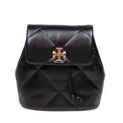 Tory Burch Kira Diamond Leder Mini Rucksack - Schwarz von TORY BURCH