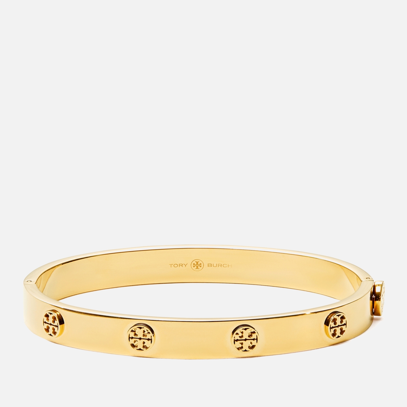 Tory Burch Miller Gold-Tone Stainless Steel Bracelet - L von TORY BURCH