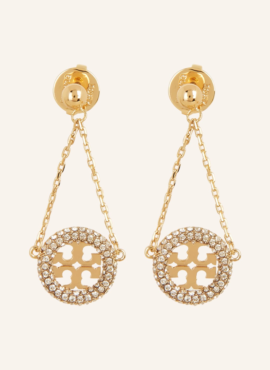 Tory Burch Ohrhänger Miller Pave gold von TORY BURCH