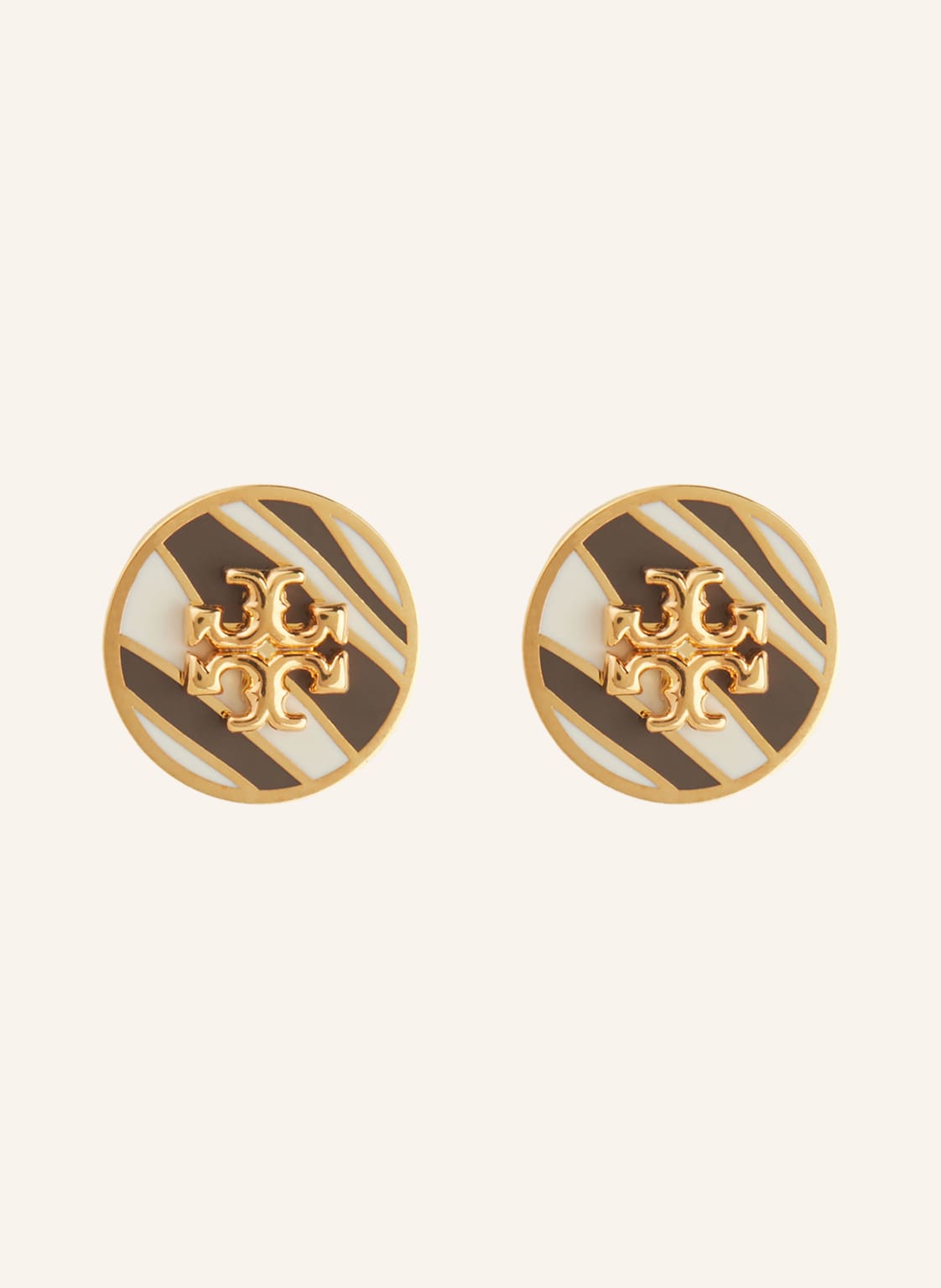 Tory Burch Ohrstecker Kira Enamel gold von TORY BURCH