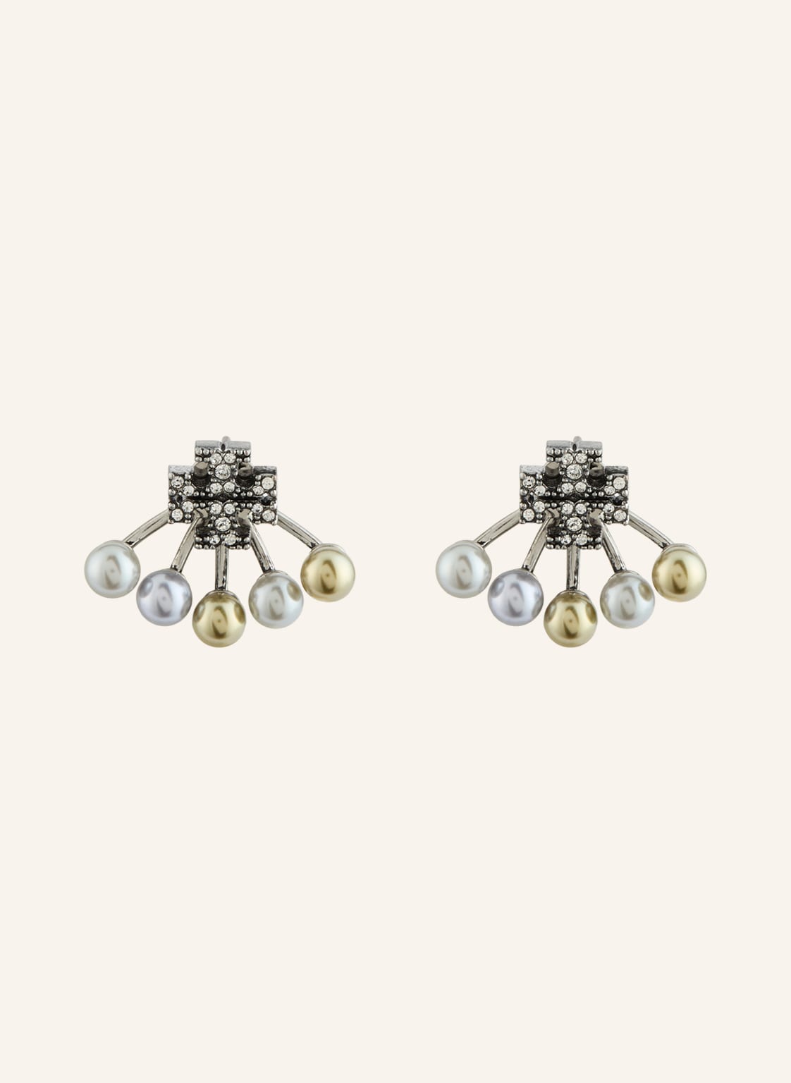 Tory Burch Ohrstecker Kira silber von TORY BURCH
