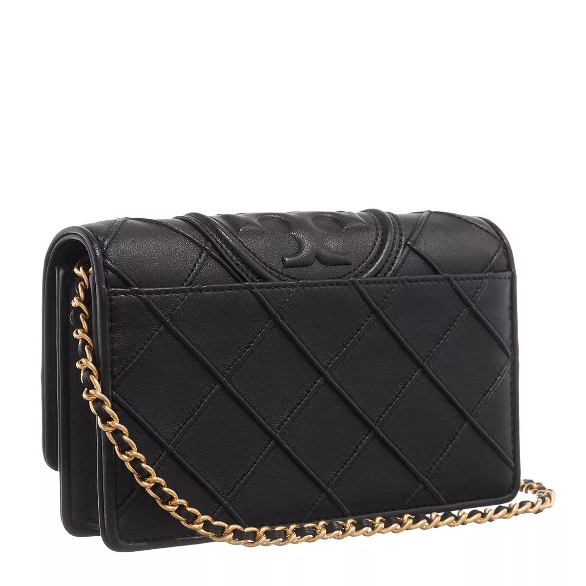 Tory Burch Portemonnaie - Fleming Soft Chain Wallet - Gr. unisize - in Schwarz - für Damen von TORY BURCH