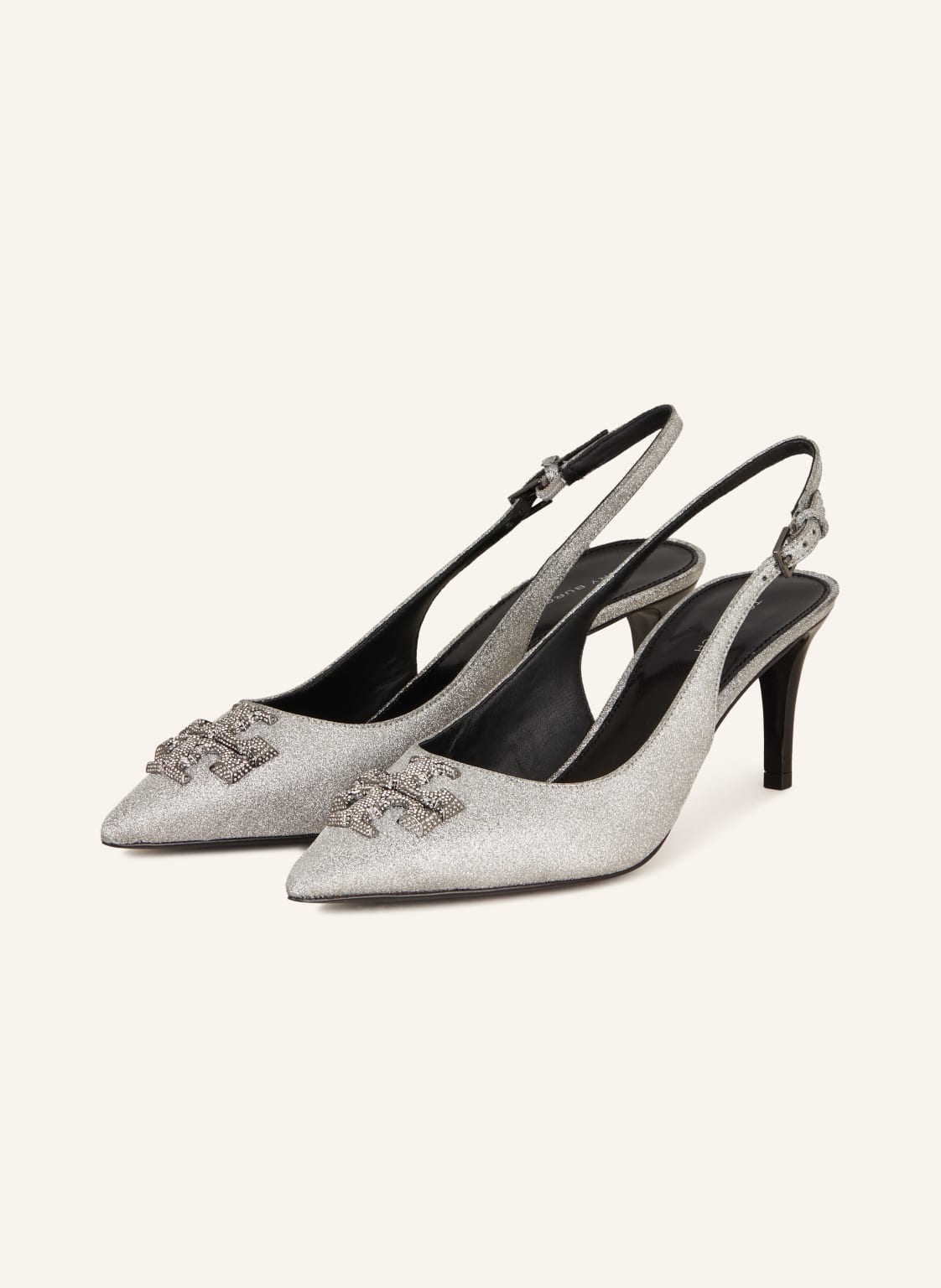 Tory Burch Pumps Eleanor Mit Schmucksteinen silber von TORY BURCH