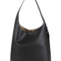 Tory Burch Schwarze Leder Shopper Tasche von TORY BURCH