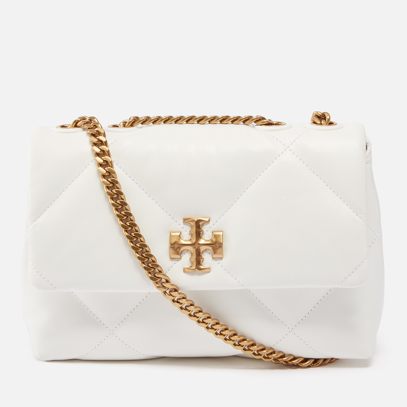 Tory Burch Kira Diamond Quilt Small Convertible Leather Shoulder Bag von TORY BURCH