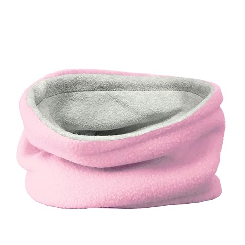 TOSKATOK® Childrens Kids Boys Girls Warm Winter Reversible Soft Fleece Snood Neckwarmer Scarf-BABYPINK von TOSKATOK
