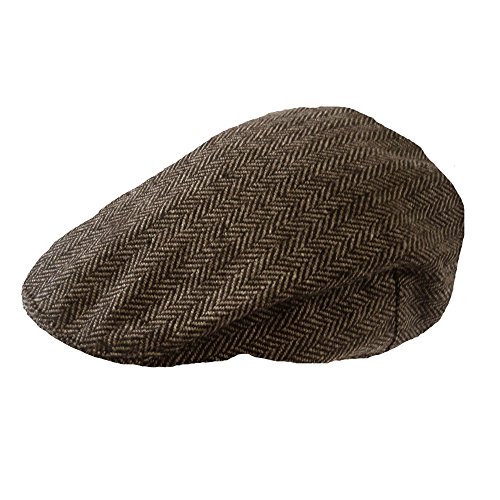 TOSKATOK® Jungen Mädchen Kinder Tweed Flat Cap Schirmmütze von TOSKATOK