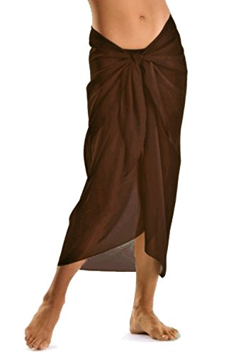 TOSKATOK®Womens Girls Sexy stylish Beach Cover up Sarong Skirt Dress-Chocolate von TOSKATOK