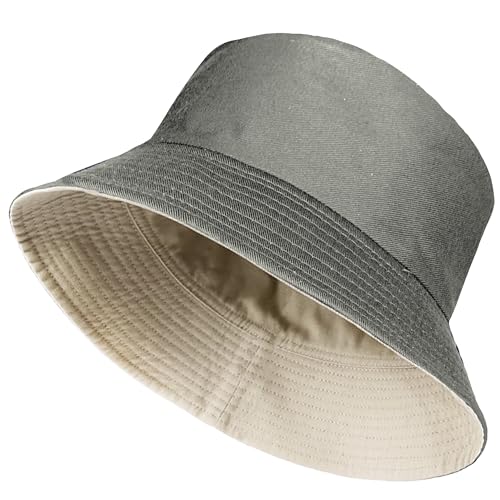TOSKATOK UPF 50+ Unisex Herren Damen Wendbare Sommer-Bucket-/Buschhüte aus Baumwollmischung von TOSKATOK