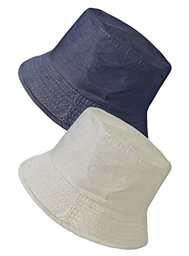 TOSKATOK UPF 50+ Unisex Herren Damen Wendbare Sommer-Bucket-/Buschhüte aus Baumwollmischung von TOSKATOK