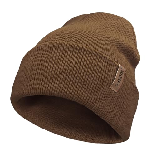 TOSKATOK Unisex Damen Soft Feel aufdrehen oder Slouch Strickmütze Hut warme Winter Wollmütze TOSKATOK Unisex Damen Soft Feel aufdrehen oder Slouch Strickmütze Hut warme Winter Wollmütze von TOSKATOK