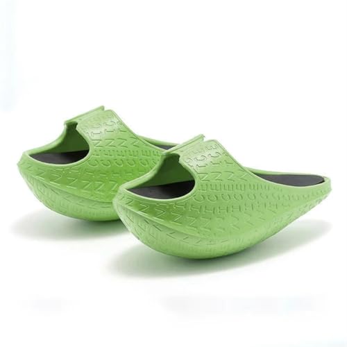 Schaukelschuhe for Damen for Abnehmen for Abnehmen Der Beine for Zuhau Gsko Se Yoga Fitness Eva-Massage-Hausschuhe Haltungskorrektur-Sandalen(Bean Green,35-37) von TOSOFT