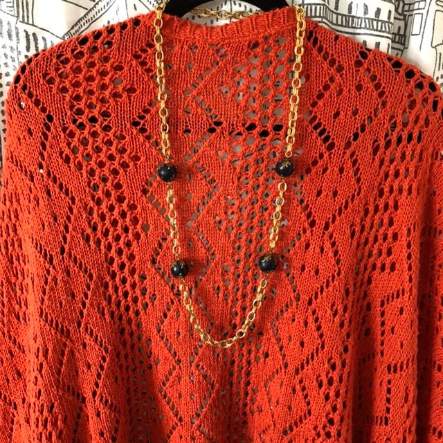Sale Now Vintage Halskette 28 "Runway Statement Riesige Chunky Goldkette Big Ball Perlen Designer Fashion Style Sale Now Vintage Halskette 28 "Runway Statement Riesige Chunky Goldkette Big Ball Perlen Designer Fashion Style von TOSSEDandTARNISHED