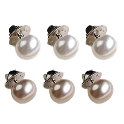 6 Stücke Button Brosche Set Perle Strasssteine ??pin Mantel Kleidung Zubehör Verhindern Sie Expositionsbroschen Für Frauen von TOSSPER