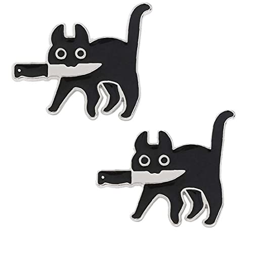 Cartoon Black Cat Modeling Pop-pin-revers-abzeichen Brosche Modeschmuck von TOSSPER