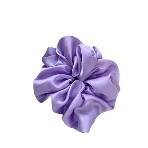 Mode Scrunchies Übergroßes Haar Krawatten Elastische Haarbänder Girs Pferdeschwanzhalter Satin Scrunchie Frauen Haarschmuck von TOSSPER