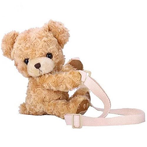 TOSSPER Crossbody Bag Teddybär Münze Geldbörse Plüsch Gefüllt Messenger Geldbörse Niedliche Schöne Für Mädchen Frauen von TOSSPER