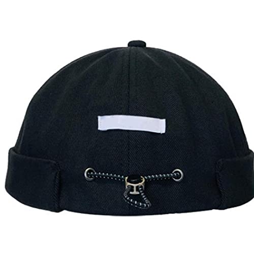 TOSSPER Männer Art Und Weise Docker Cap Retro Worker Sailor Skullcap Frauen-Hut-Sommer-Visor Bucket Cap Brimless Bonnet von TOSSPER