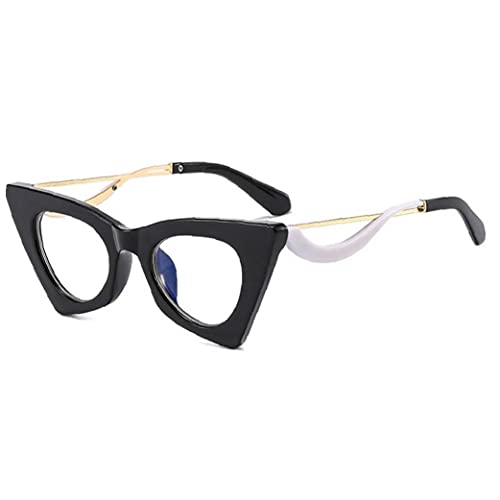 TOSSPER Mode Cat Eye Optical Gläsern Klassische Kleine Linsenrahmen Transparente Gläser Brillen von TOSSPER