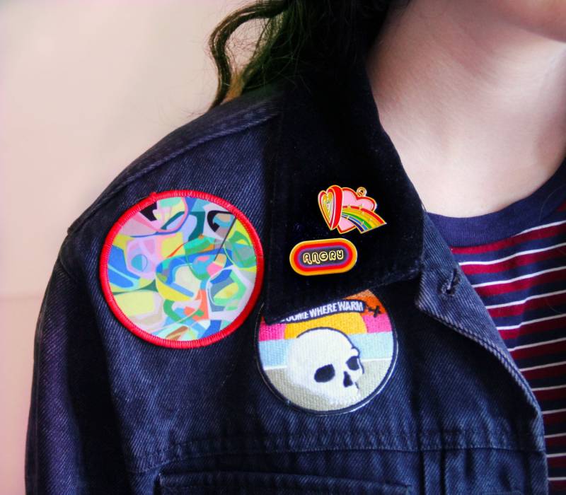 Art Patch, Bunte Bestickter Aufnäher, Abstrakter Patch Von Madison Bloch, Aufnäher Aufnähen, Für Jacken Art Patch, Bunte Bestickter Aufnäher, Abstrakter Patch Von Madison Bloch, Aufnäher Aufnähen, Für Jacken von TOTALPANSY
