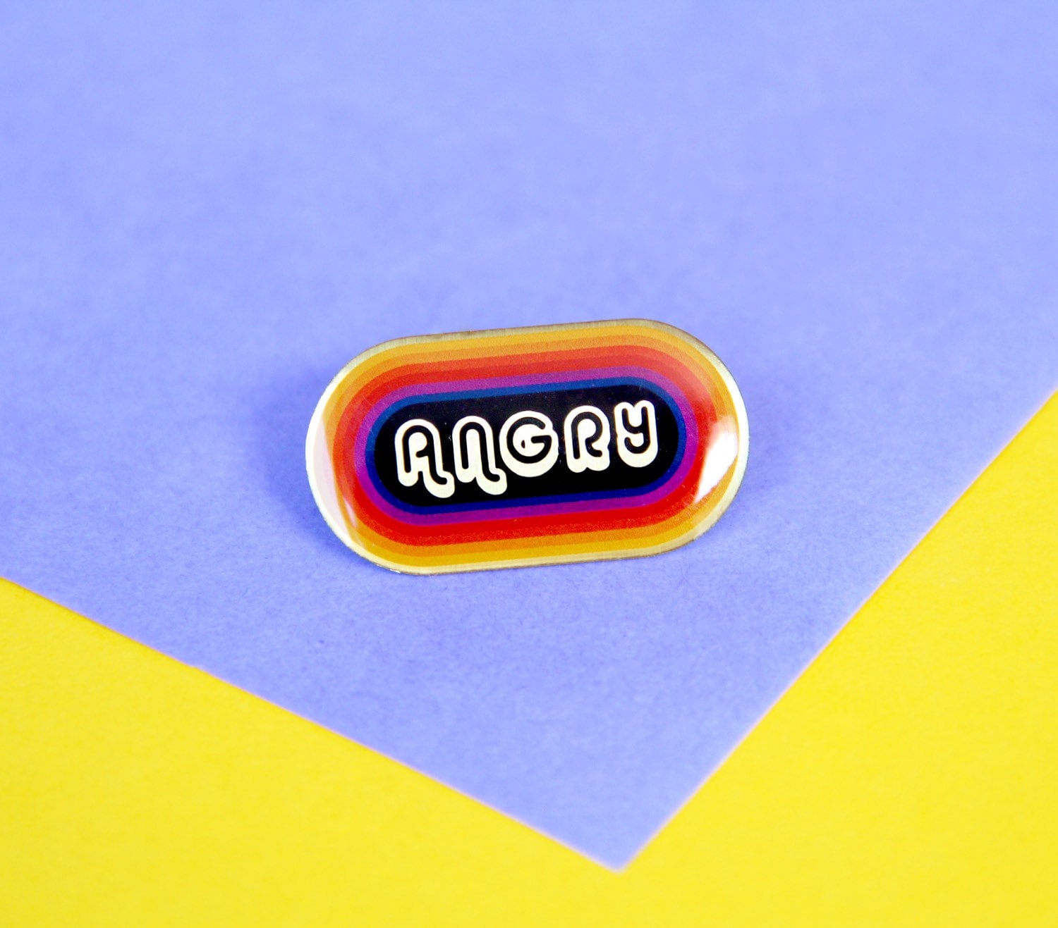 The "Angry' Emaille Anstecknadel, Hutnadel, Pin The "Angry' Emaille Anstecknadel, Hutnadel, Pin von TOTALPANSY