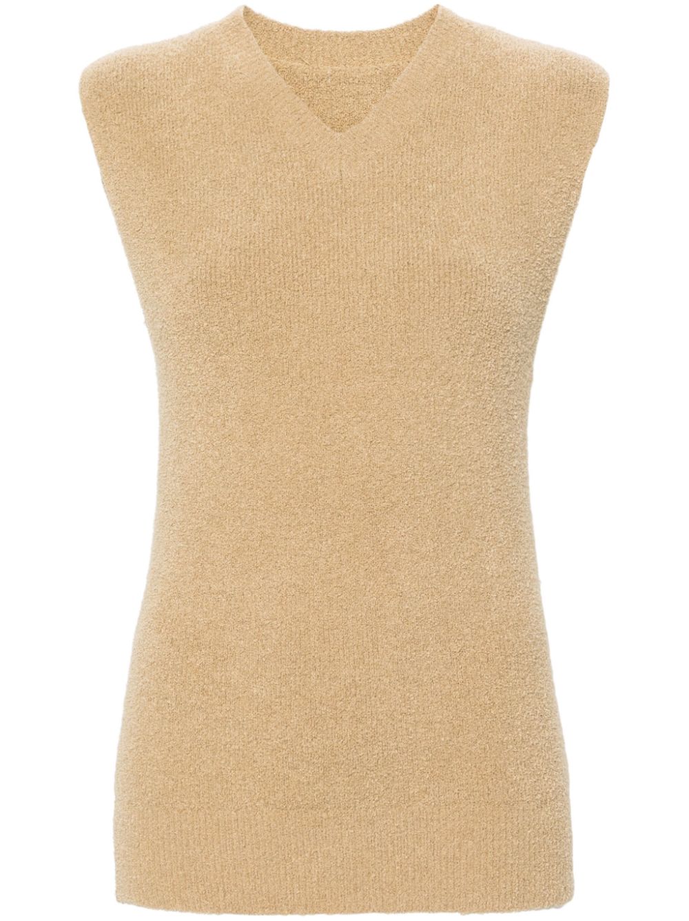 TOTEME Frottee-Top mit V-Ausschnitt - Nude von TOTEME