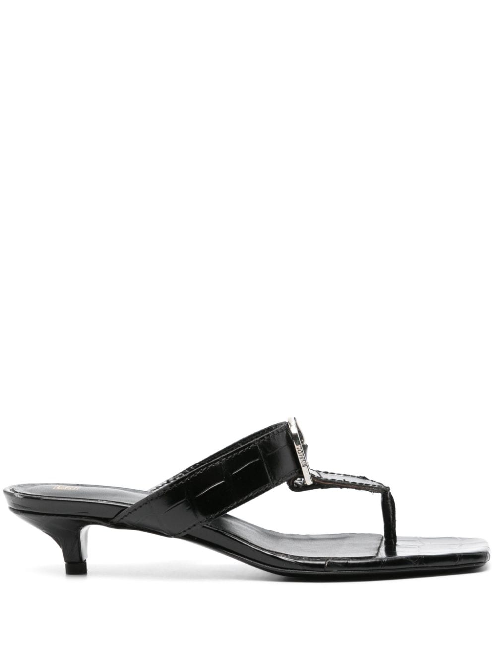 TOTEME The Belted Mules 35mm - Schwarz von TOTEME