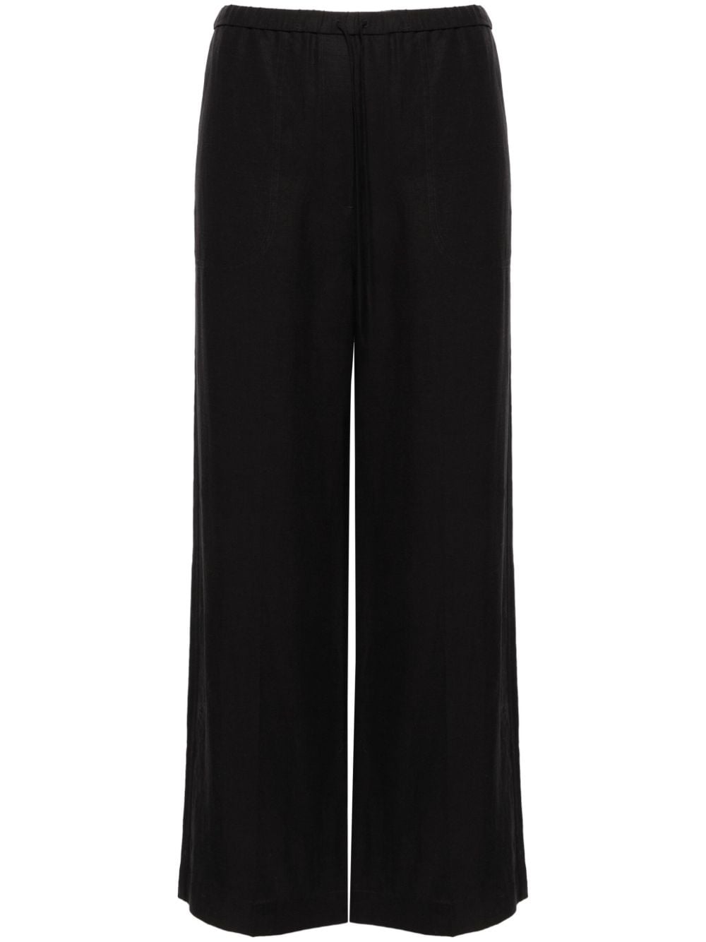 TOTEME Weite Tally High-Waist-Hose - Schwarz von TOTEME