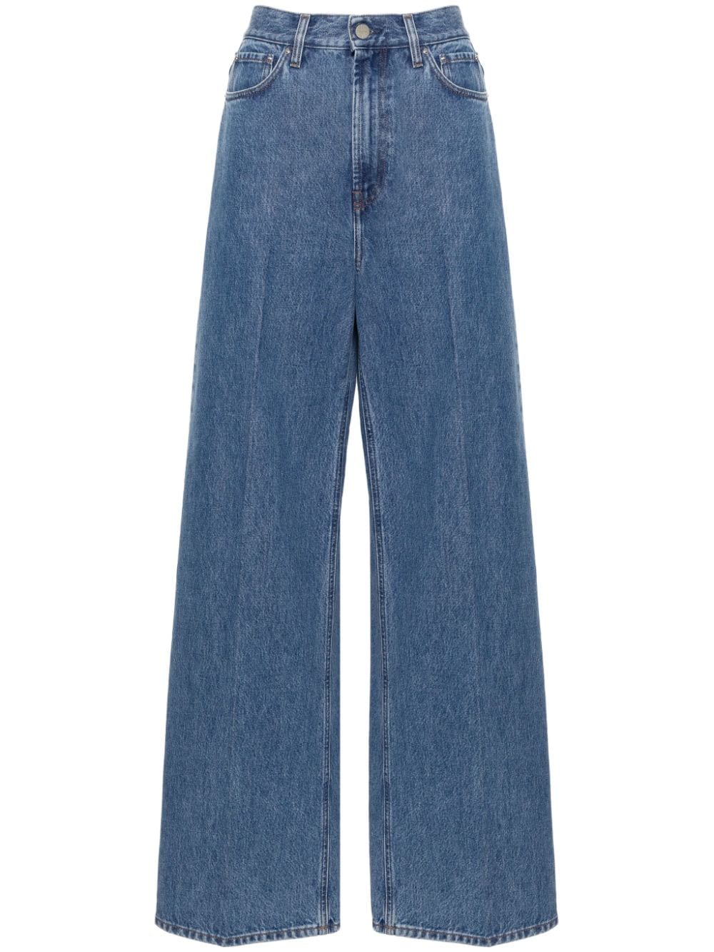 TOTEME Weite High-Rise-Jeans - Blau von TOTEME