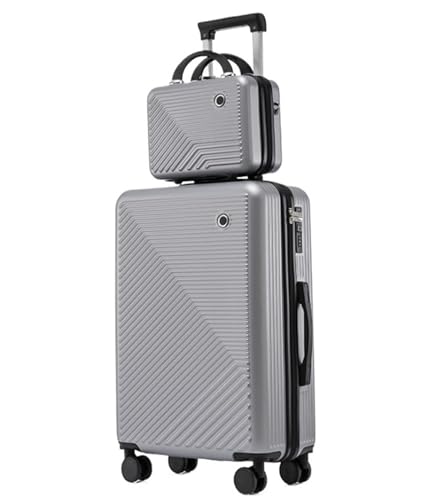TOTIKI Koffer 24-Zoll-Koffer Mit Reisetasche, Leichter ABS-Koffer Mit Universalrädern Für Damen Und Herren Rollkoffer (Color : F, Size : 24in) von TOTIKI