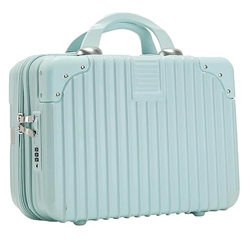 TOTIKI Koffer Handgepäck, Wiederaufladbarer Funktions-Design-Koffer Für Damen, Passwort-Boarding Rollkoffer (Color : D, Size : 14inch) von TOTIKI