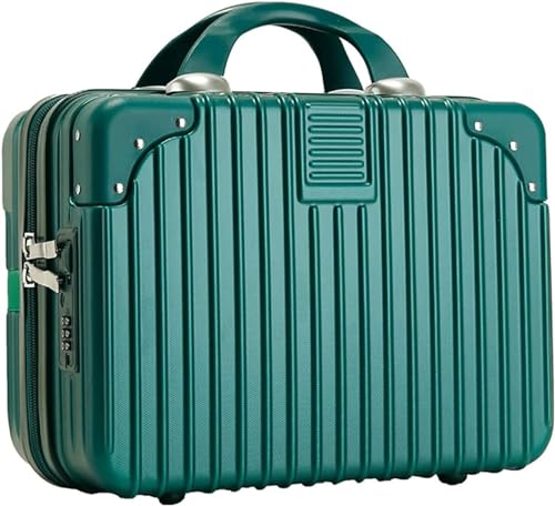 TOTIKI Koffer Make-up-Reisekoffer, Hartschalen-Kosmetikkoffer, Tragbarer ABS-Kosmetikkoffer, Handgepäckkoffer Für Damen Rollkoffer (Color : D, Size : 14inch) von TOTIKI