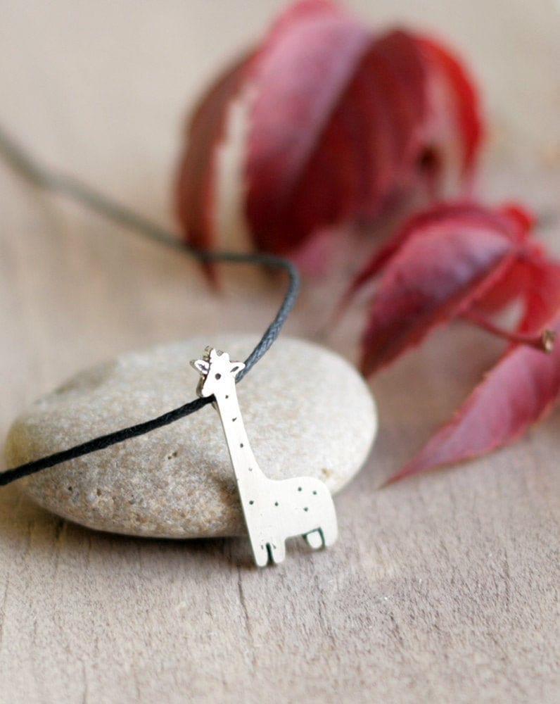 Giraffen-Anhänger Aus Sterlingsilber Tieranhänger, Waldschmuck Giraffen-Anhänger Aus Sterlingsilber Tieranhänger, Waldschmuck von TOTOanimals