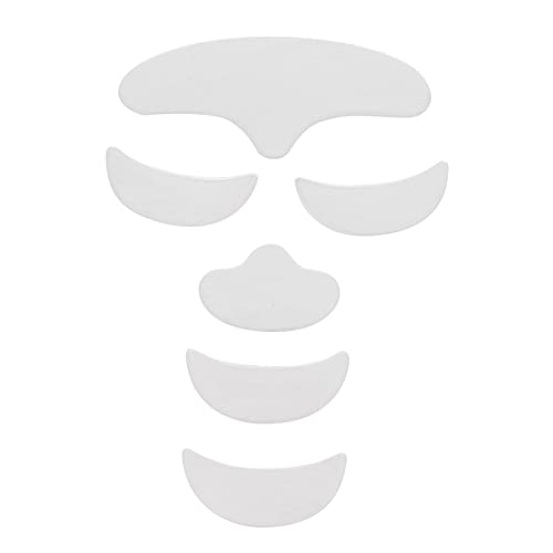 Anti-Falten-Silikon-Patch, 6 Stück, Anti-Falten-Silikon-Patch-Pad, Hautstraffung, Wiederverwendbar, Für Stirn, Augen, Kinn, Gesicht von TOUISEDGI