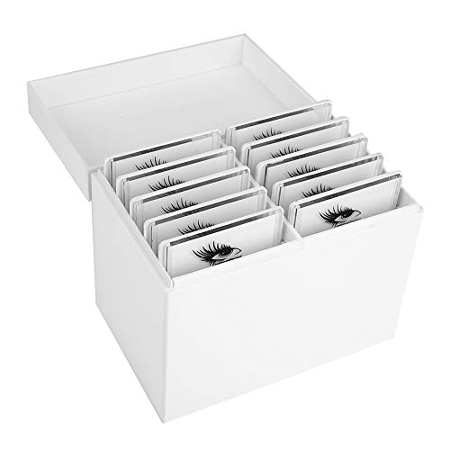 Eyelash Extension Storage Box High-quality Makeup Organizer with 10 Layers White Color for Professional Use von TOUISEDGI