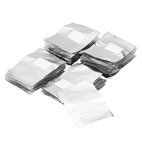 TOUISEDGI Aluminium Foil Gel Polish Nail Art Remover Removal Wraps 100Pcs Professional Time Saving Suitable Salon Home Use von TOUISEDGI