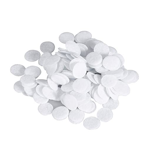 TOUISEDGI Filterwatte, 7 Größen, 100 Stück, Neue Baumwollfilter, Runde Filterpads Für Die Mitesserentfernung, Schönheits-Dermabrasionsmaschine(25mm) von TOUISEDGI